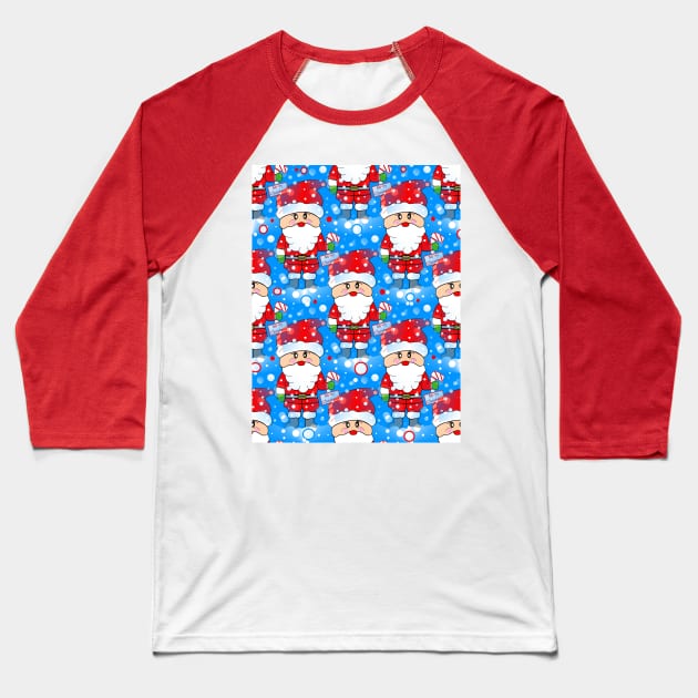 Santa Land Baseball T-Shirt by SartorisArt1